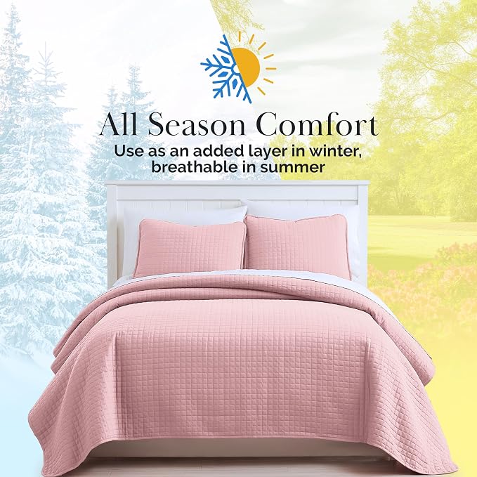 Southshore Fine Living, Inc. Pink King Quilt Set - Image 9