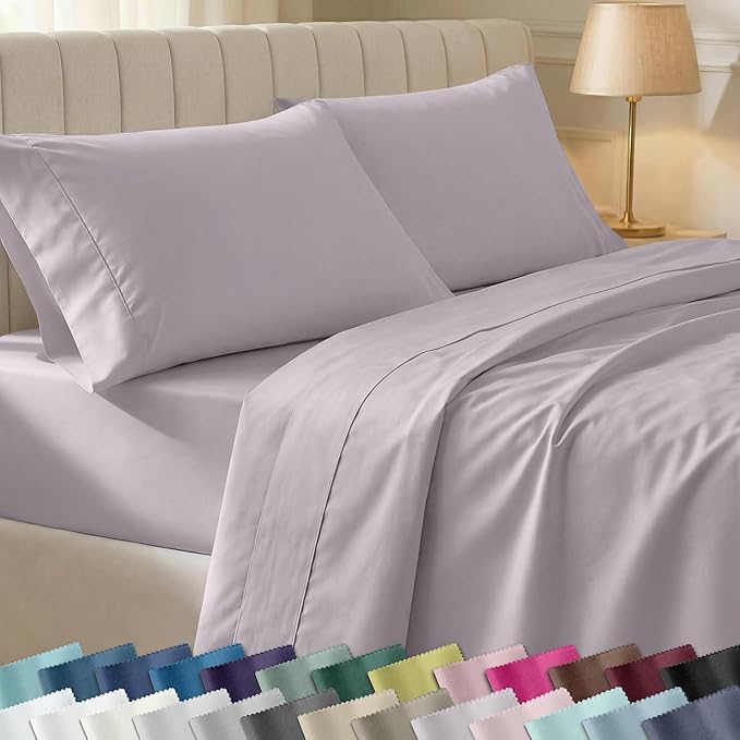 California Design Den Soft Queen Size 100% Cotton Sheet Sets, 400 TC Good by CaliforniaDesignDen