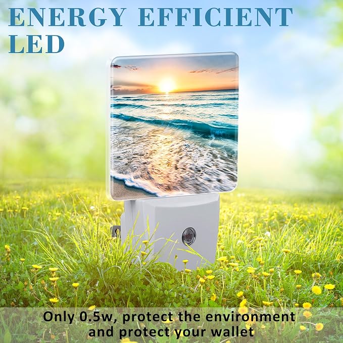 Beautiful Sunrise Over Beach Night Light Plug into Wall - Image 6