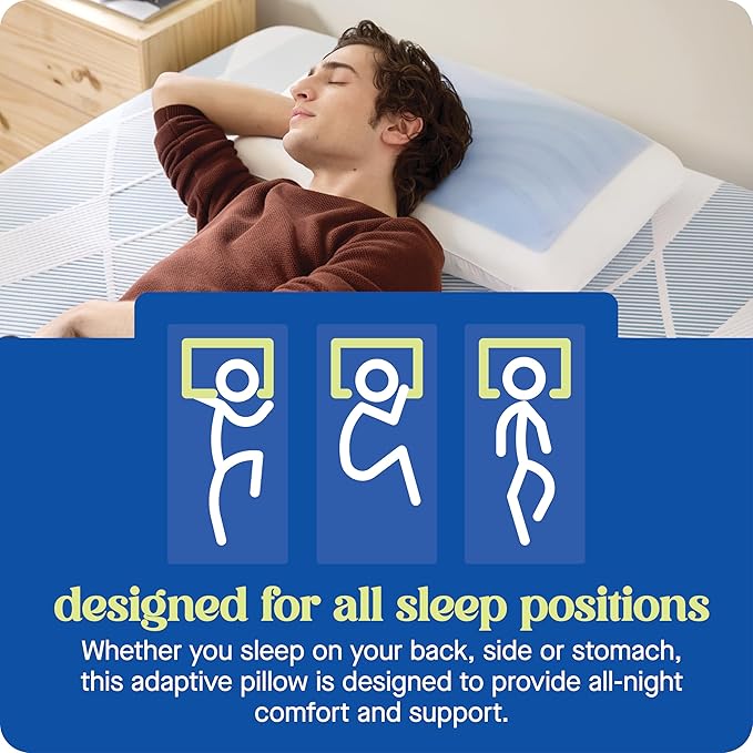 Sealy Dreamlife US Standard Size Memory Foam Cooling Pillow - Image 6