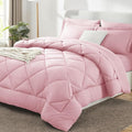 CozyLux Full Size Comforter Sets Pink by CozyLux