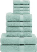 SUPERIOR Egyptian Cotton Pile 10 Piece Towel Set, Includes 2 Bath, 4 Hand by SUPERIOR