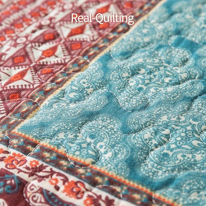 BEDIFANY Cotton Queen Size Quilt Sets, Soft Lightweight Bedspread Queen Size - Image 5