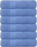 KAHAF COLLECTION 6 Pack Bath Towels Set 100% Ring Spun Cotton, Lightweight by KAHAF+COLLECTION
