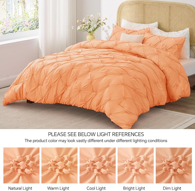 BEDELITE Apricot Queen Comforter Set - Image 8