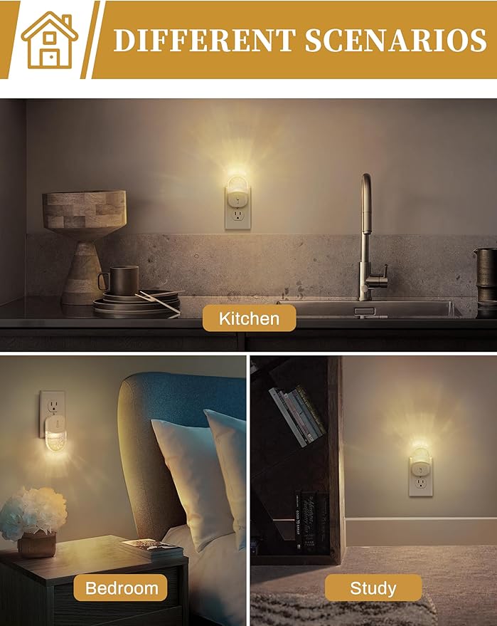 DORESshop LED Night Light, Baby Night Lights, Plug in Night Light - Image 4