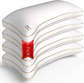 Royal Therapy Queen 4-Pack Memory Foam Pillow, Adjustable Shredded Odor-Free by ROYALTHERAPY