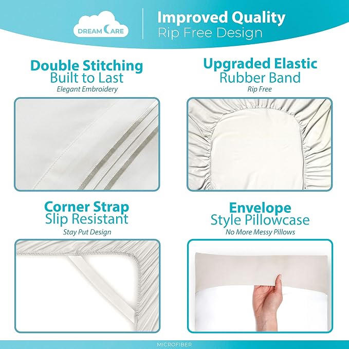 DREAMCARE Queen Sheet Set - Image 6