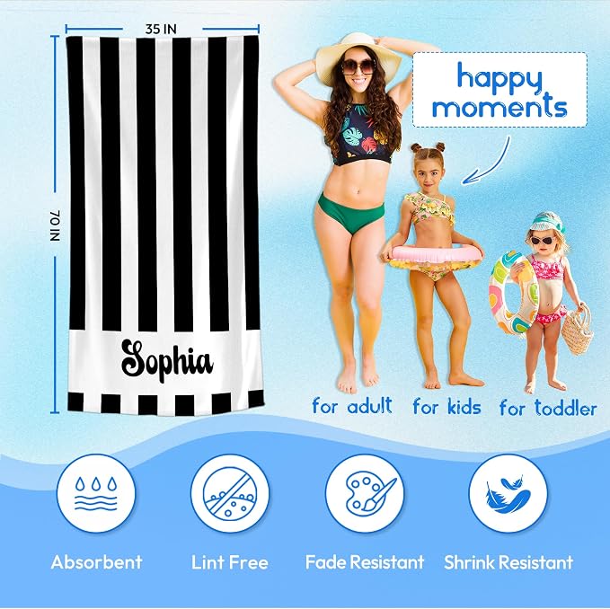 JML Personalized Beach Towel - Image 3