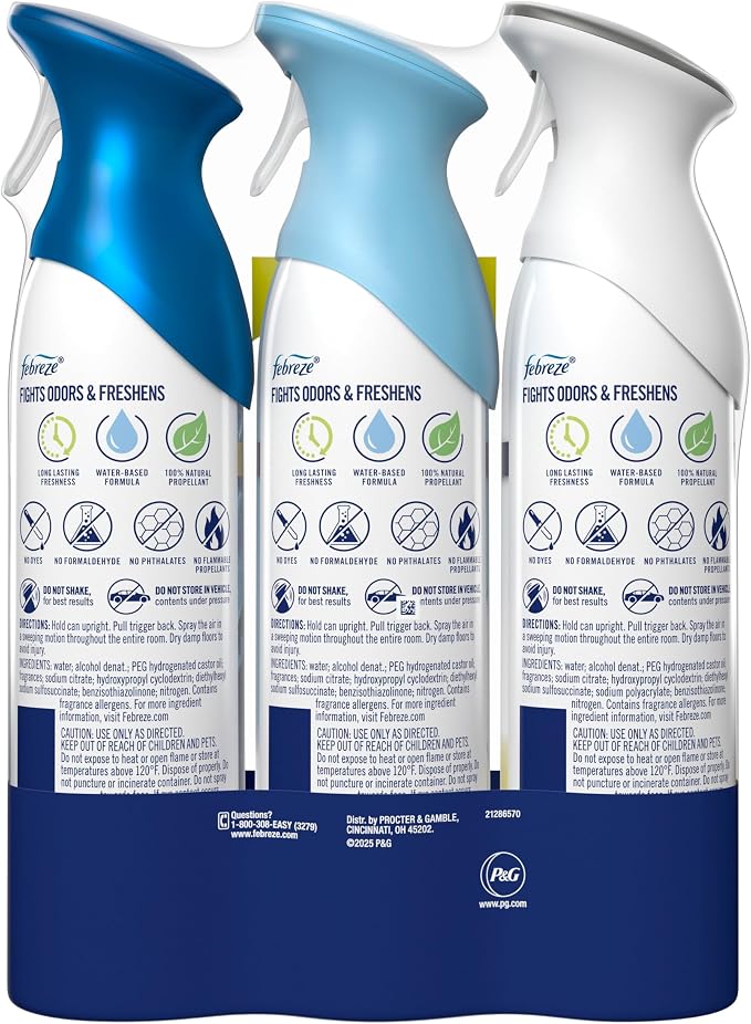 Febreze Air Mist, Air Freshener Spray, Odor Fighting Room Spray, Deodorizer - Image 13