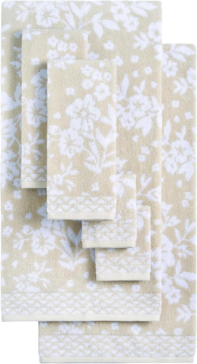 Lucky Brand Folk Floral 6 Piece Bath Towel Set - Image 3