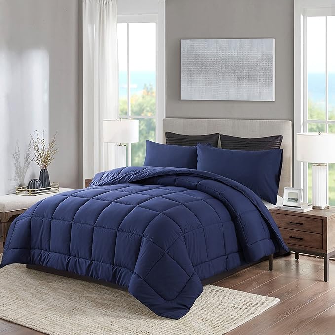 DOWNCOOL Blue Full Size Comforter Set - Image 2