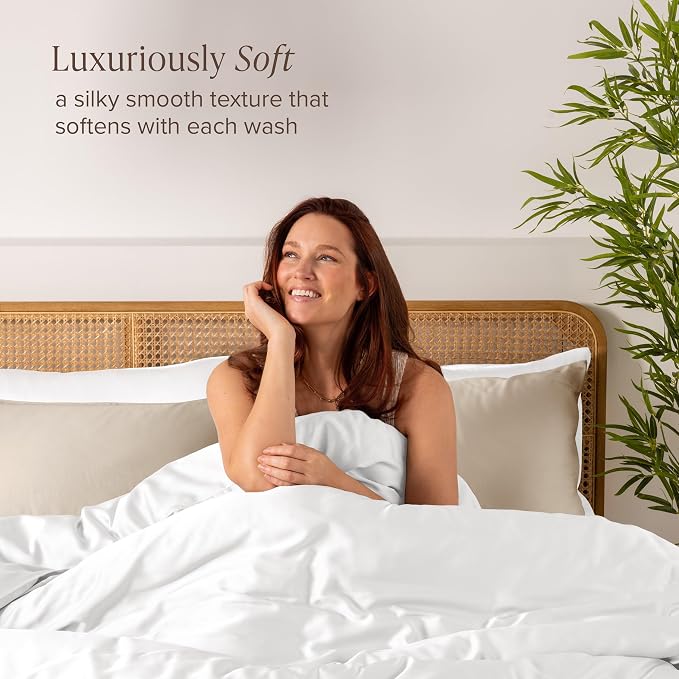 Bare Home 100% Rayon Made from Bamboo Luxury Body Size Cooling Pillowcase - Image 2