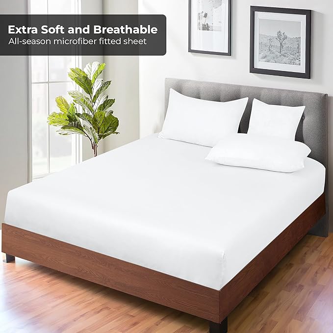 Royale Linens Fitted Sheet Full - Image 4
