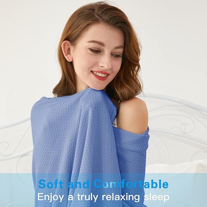 AmyHomie Cooling Blanket, 100% Rayon Derived from Bamboo, Cool Summer Blanket - Image 4