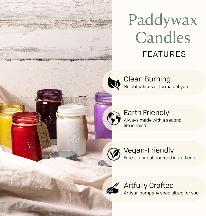 Paddywax Scented Candles Relish Collection Soy Wax Artisan Candle in Glass Jar - Image 4