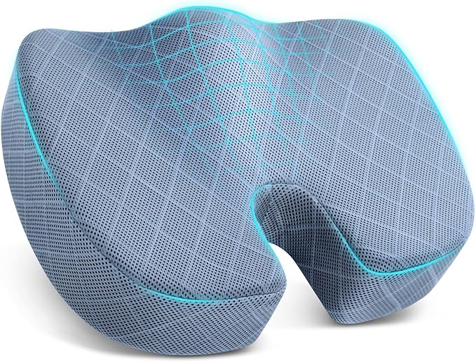 TushGuard Office/Car Seat Cushion, Non-Slip Sciatica & Back Coccyx Tailbone by TushGuardSeatCushonsPillows