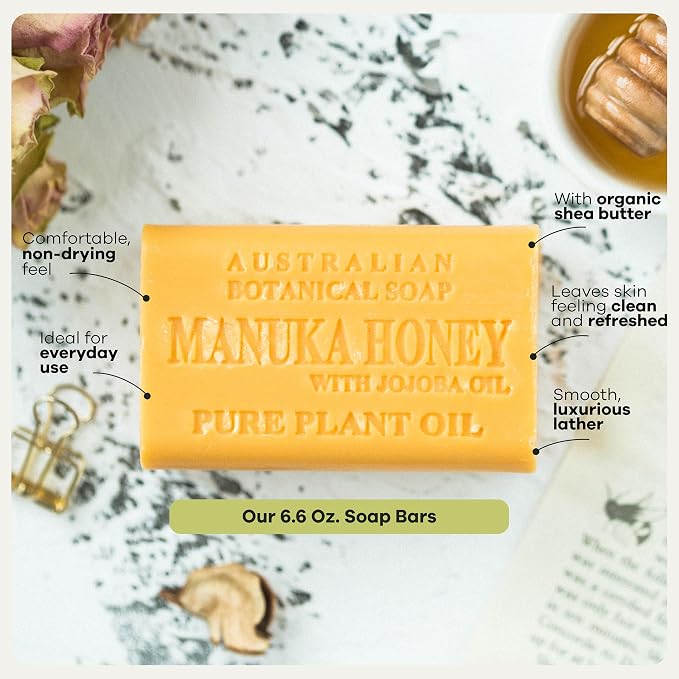 Australian Botanical Goats Milk Soap and Manuka Honey 6.6 OZ, Triple Milled - Image 6