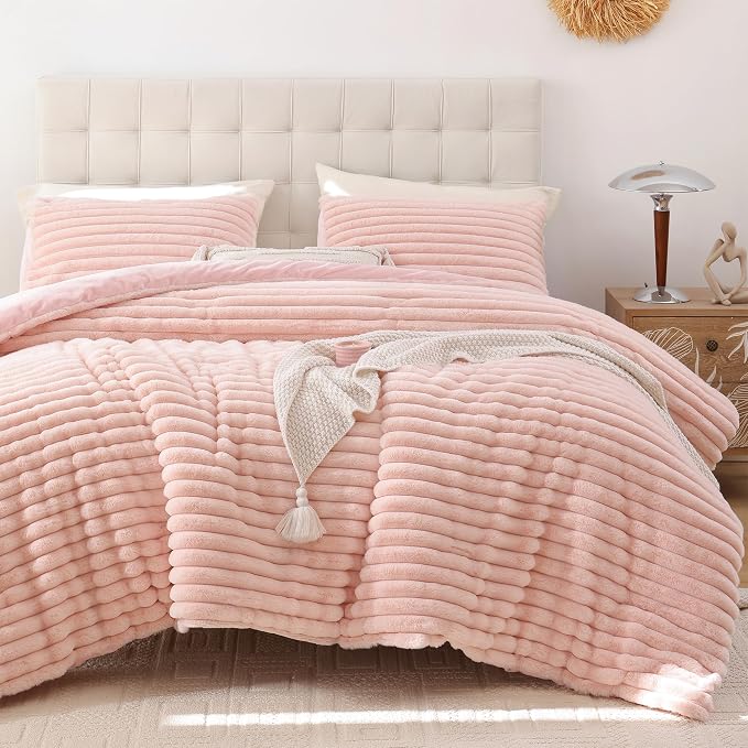 Smoofy Fluffy King Size Comforter Set 3 Pieces by SMOOFY