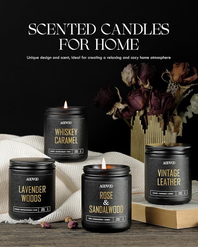 AOOVOO Scented Candles for Men - Image 3