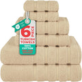 American Soft Linen Luxury 6 Piece Towel Set, 2 Bath Towels 2 Hand Towel 2 by AmericanSoftLinen