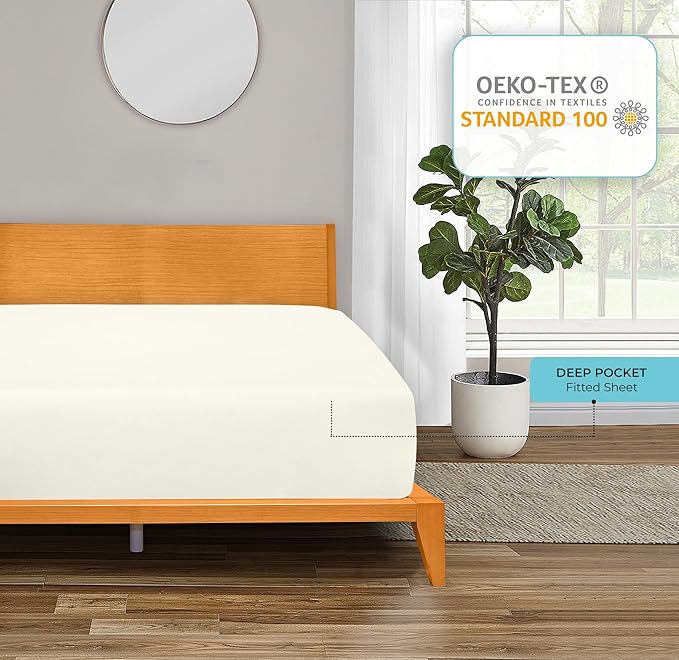 Royale Linens Fitted Sheet Twin XL - Image 7