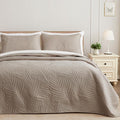 Exclusivo Mezcla Twin Quilt Bedding Set, Lightweight Taupe Quilts Twin Size by ExclusivoMezcla