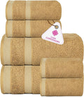 CASA COPENHAGEN Solitaire 6Pcs 100% Egyptian Cotton Large Designer Towels Gift by CASACOPENHAGEN