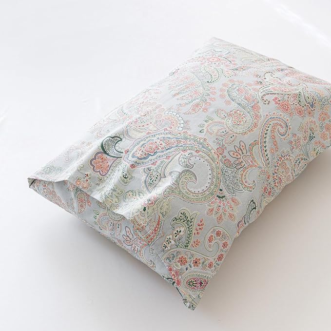 SUSYBAO Pink Paisley Duvet Cover King 100% Cotton Vintage Boho Duvet Cover 3 - Image 6