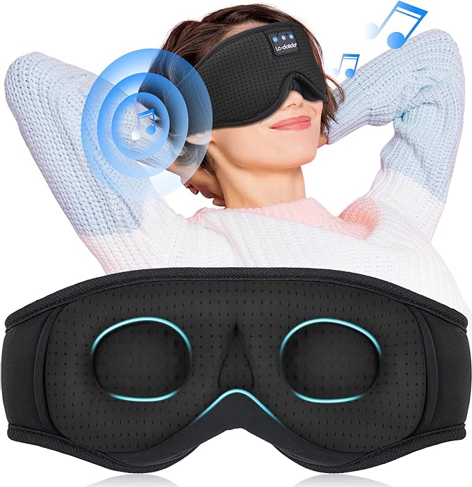 LC-dolida Sleep Mask with Bluetooth Headphones Bluetooth Sleep Mask Sleep by LC-dolida