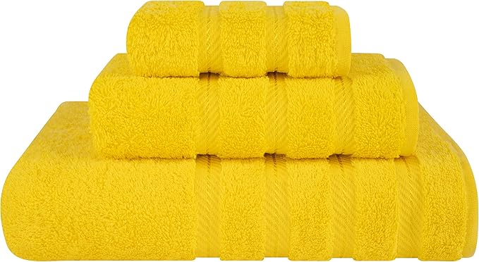 American Soft Linen Premium 3 Piece Towel Set, 1 Bath Towel 1 Hand Towel 1 by AmericanSoftLinen