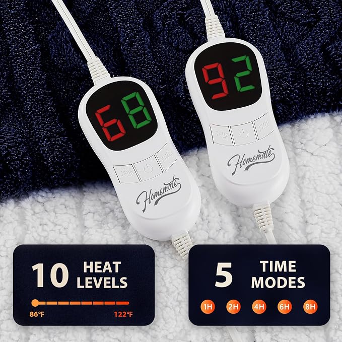 Homemate Electric Heated Blanket King - Image 4