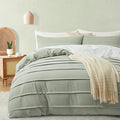 Oli Anderson Mist Sage Duvet Cover Queen Size by OliAnderson