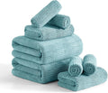 8 Piece Bath Towel Set-2 Oversized Bath Sheets, 2 Hand Towels, 4 by Ycosy