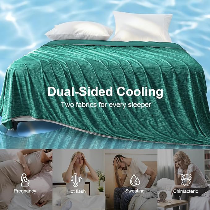 KMUSET Cooling Blanket King Size, Double Sided Summer Cooling Blankets - Image 8
