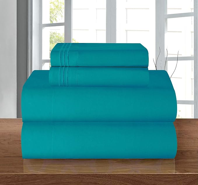 Elegant Comfort Luxury 1500 Premium Hotel Quality Microfiber 4-Piece Sheet Set - Image 2