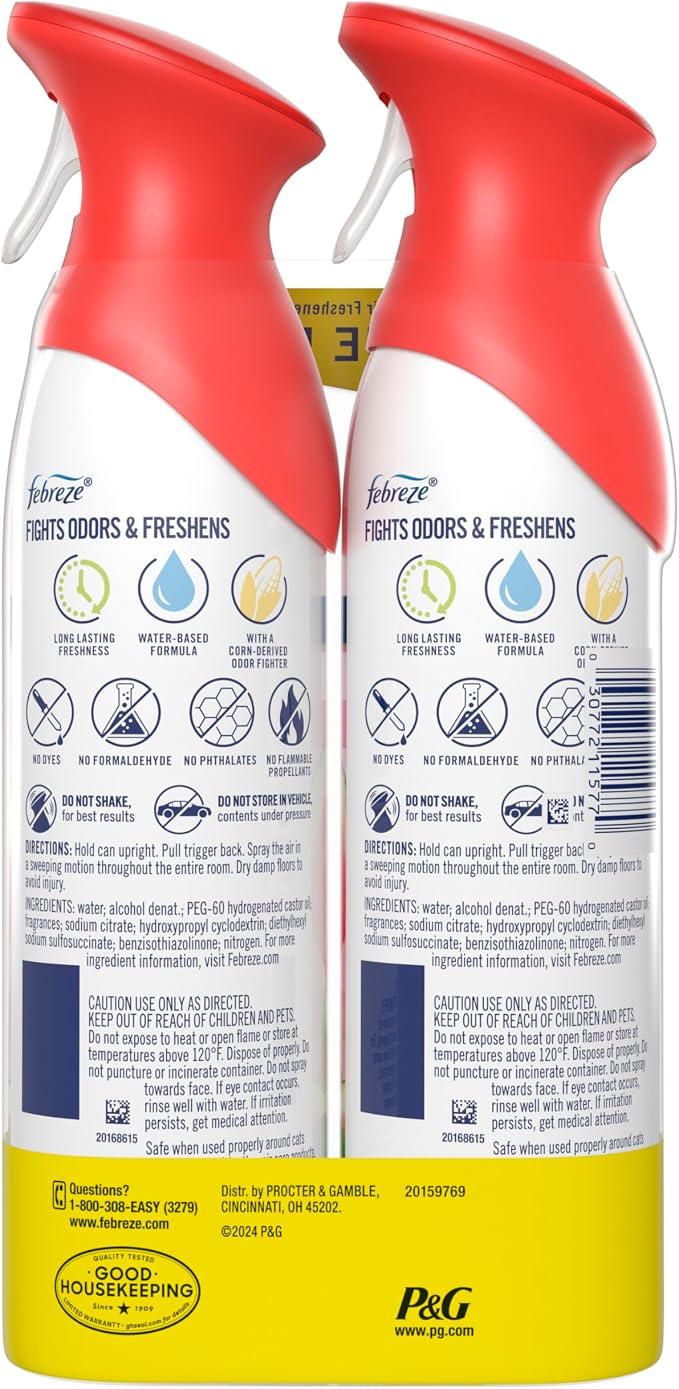 Febreze Air Mist Air Freshener Spray, Odor-Fighting Room Spray, Air Fresheners - Image 11
