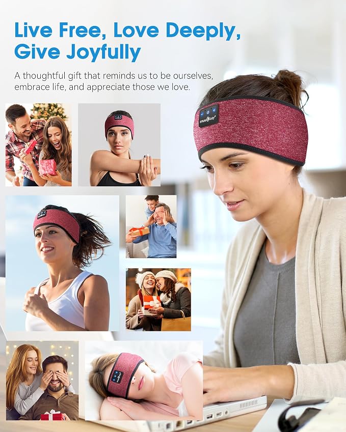 MUSICOZY Sleep Headphones Wireless Bluetooth 5.4 Headband, Music Sports - Image 7