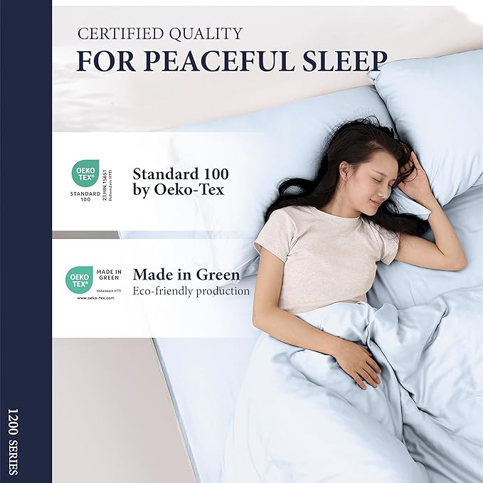 100% Egyptian Cotton Queen Size Sheets Set - Image 6