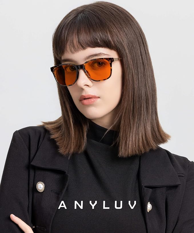 ANYLUV Blue Light Glasses for Men, Lightweight Computer Gaming Glasses - Image 2