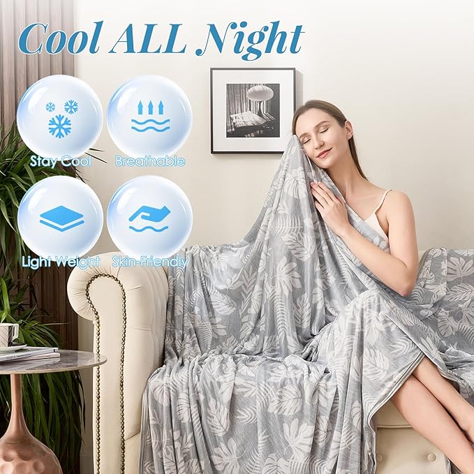 OIGAE Cooling Blanket for Hot Sleepers - Image 3