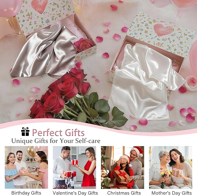 Mulberry Silk Pillow Cases 2 Pack Standard Size - Image 6