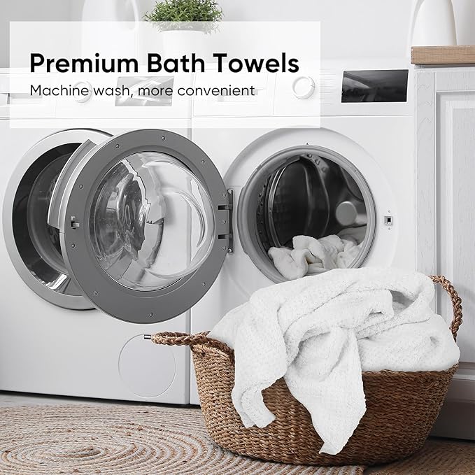 HOMEXCEL 6 Pack Bath Towel Set, Microfiber Ultra Soft Highly Absorbent Bath - Image 7