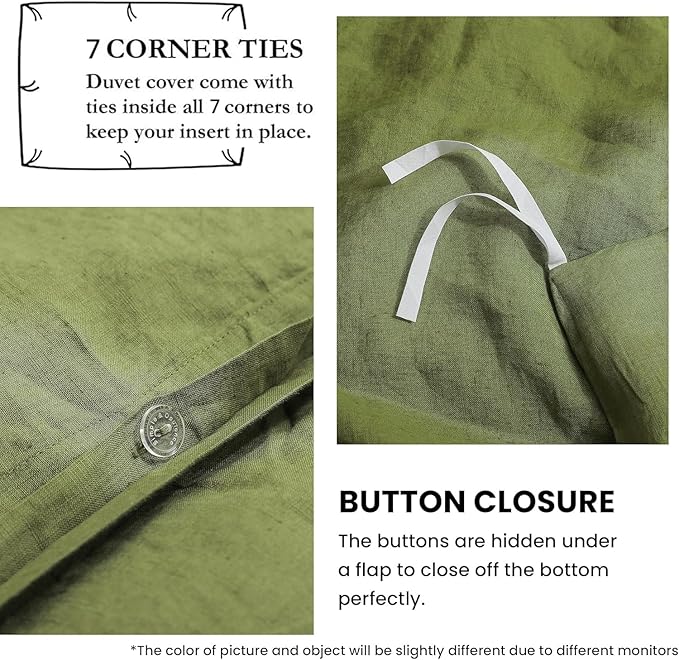 Simple&Opulence 100% Linen Duvet Cover Set - Image 4