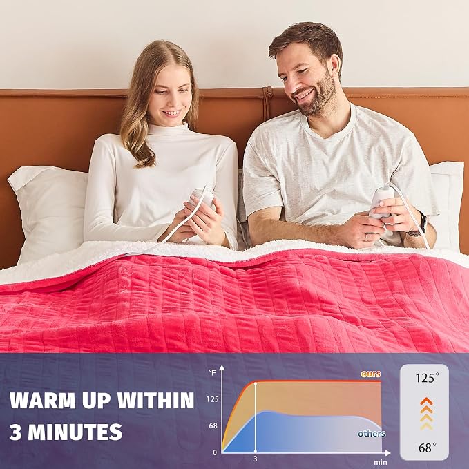Heated Electric Blanket Queen Size - Image 5