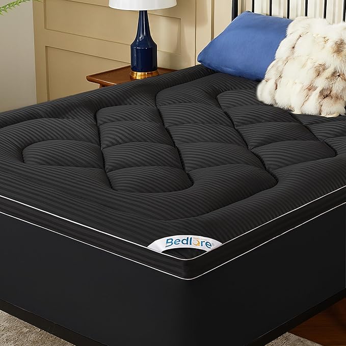 BEDLORE King Mattress Topper, Thick Pillow Top Pad by Bedlore