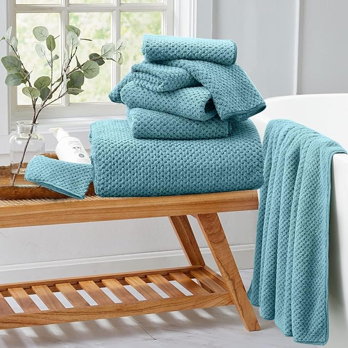 8 Piece Bathroom Towel Set |2 Oversized Large Bath Towels Sheet, 2 Hand Towels - Image 2