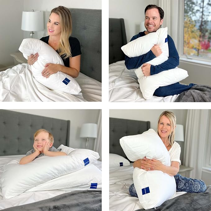 ACCURATEX Pillows King Size Set of 2, Hybrid Shredded Memory Foam Pillow - Image 7