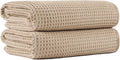 MICROFI New Microfiber Waffle Bath Towels, 2 Pieces, Fast Drying, Lint Free 430 by Unknown