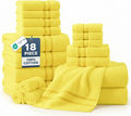 LANE LINEN 18 Pc Luxury Bath Towels Set – Ultra Soft 100% Mercerized Cotton by LaneLinen